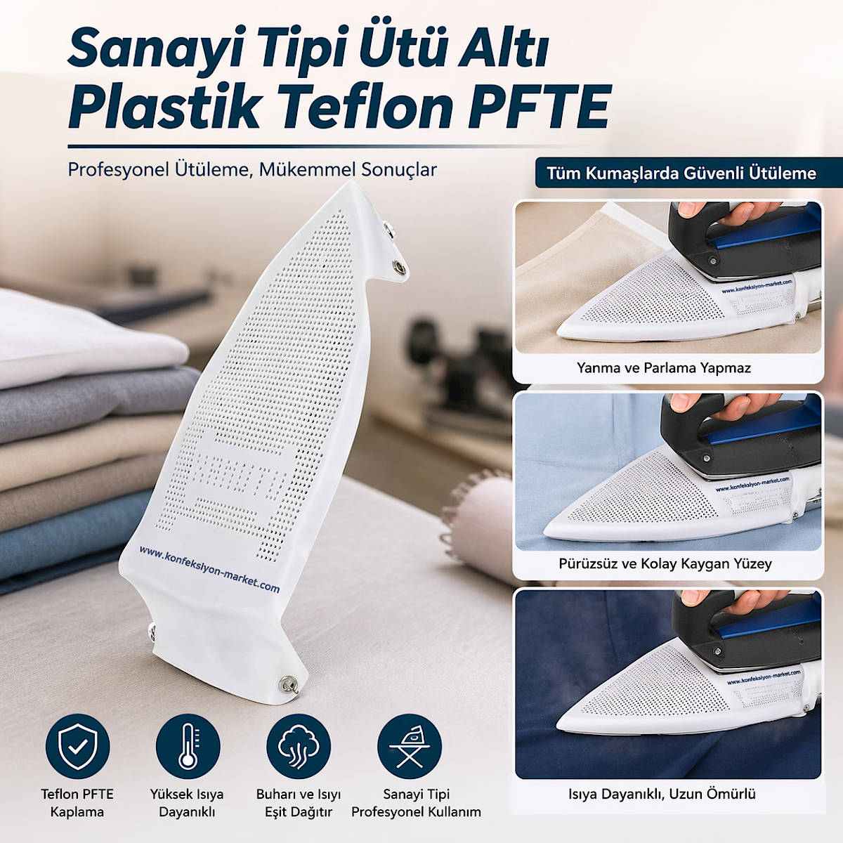 Sanayi Tipi �t� Alt� Plastik Teflon PFTE