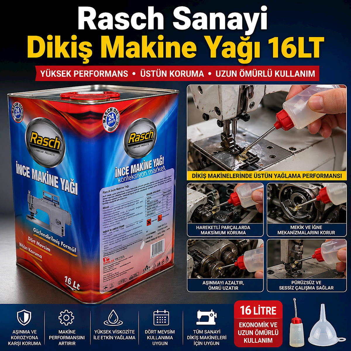 Rasch Sanayi Diki� Makine Ya�� 16LT
