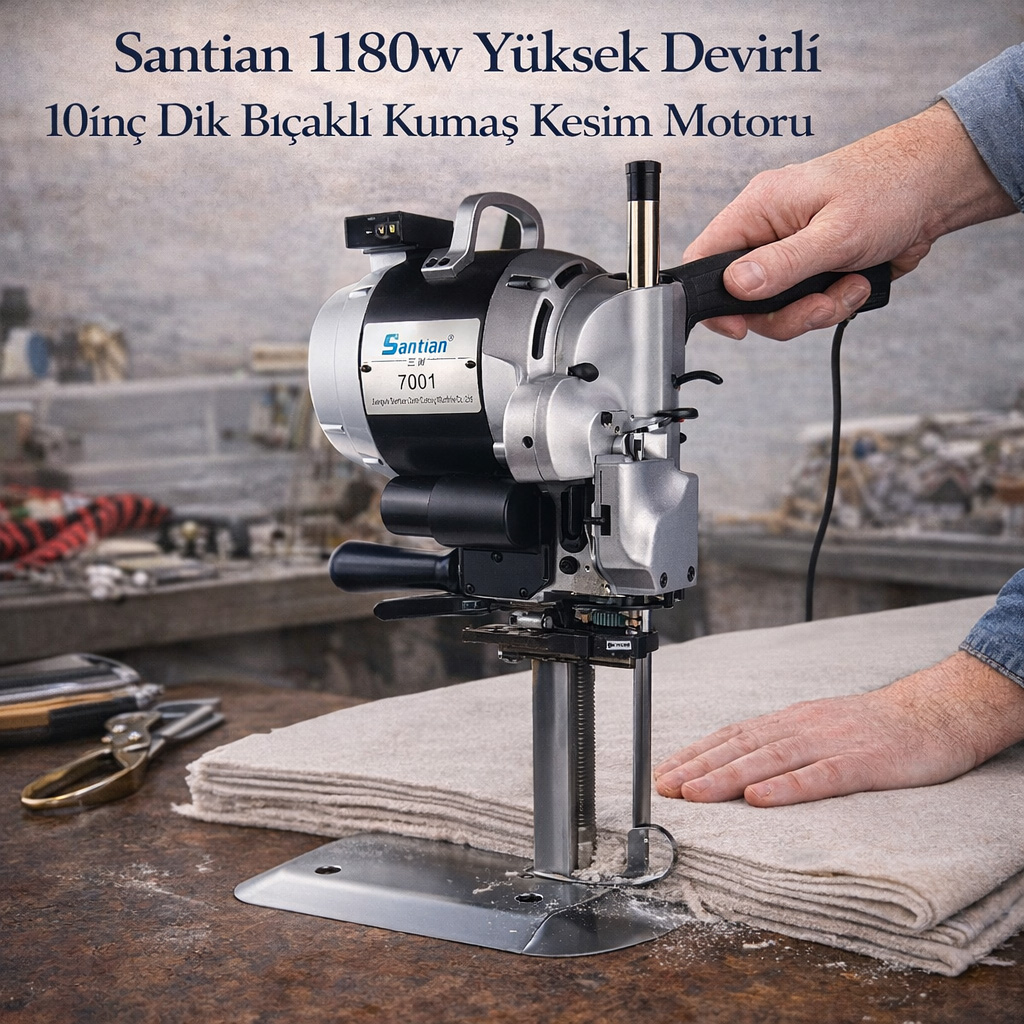 10 �n� Santian 1180W Devirli Dik B��akl� Kuma� Kesim Motoru 10E