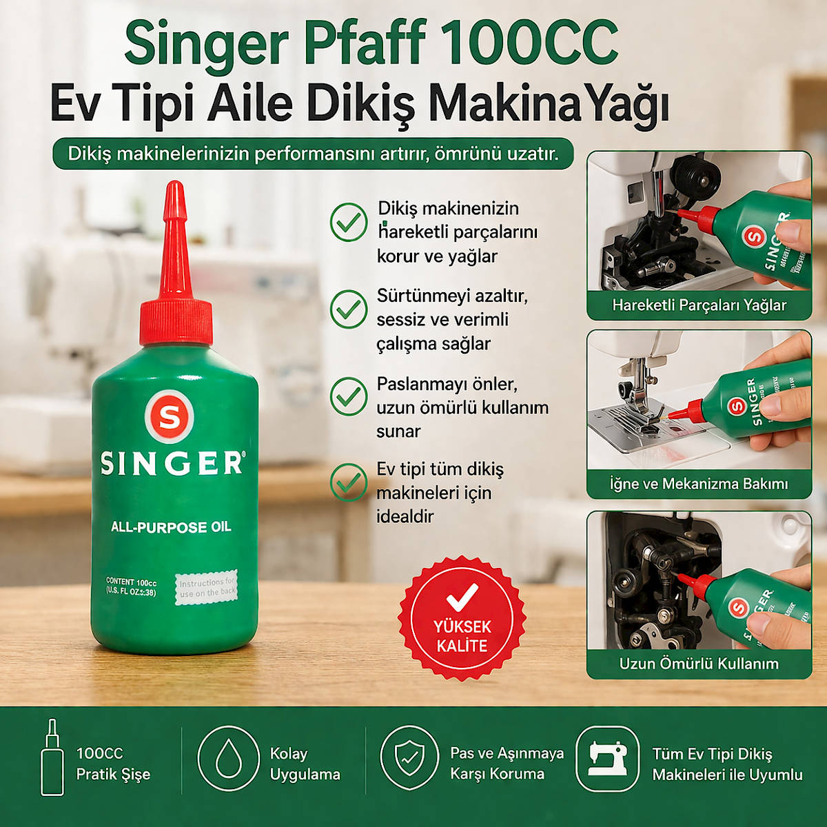 Singer Pfaff 100CC Ev Tipi Aile Diki� Makina Ya��