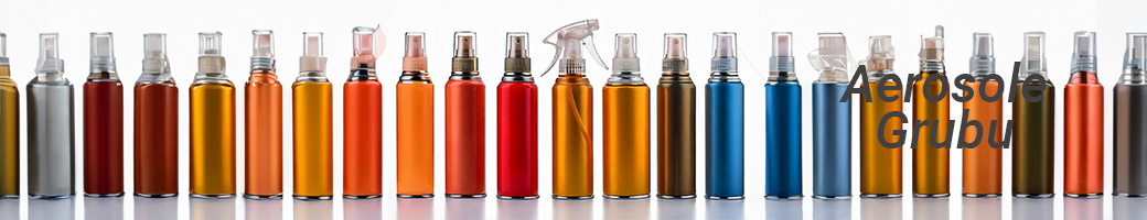 farkl boyutlarda renkli aerosol ieleri