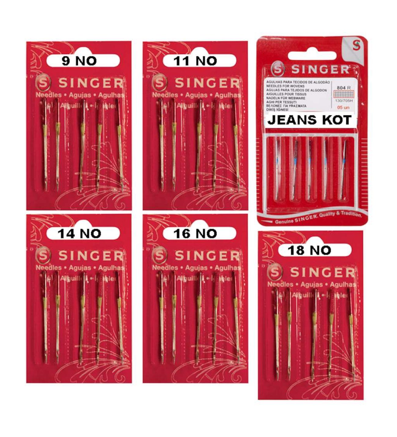 Ev Tipi Aile Dikiş Makine Iğnesi Komple Dikiş Iğne Seti