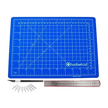 A4 Profesyonel Hobi Kesim Mat Seti ift Tarafl Cutting Mat Set
