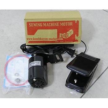 100W Ev Tipi Diki Makine Motoru ve Pedal