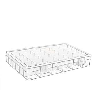 36 Blmeli Ayarl Plastik Organizer Kutu