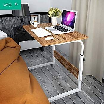 Ykseklik Ayarl Tekerlekli Laptop Sehpas Ofis-Ev alma Masas