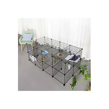 36 Panel Evcil Kk Hayvan Kedi Kpek Ku Evi Kafesi Oyun Park Portatif Tanabilir Metal Tel