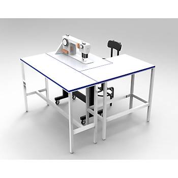 Sol L sehpa ve Makina n Sehpas En 148cm Boy 130cm