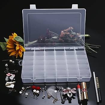 36 Blmeli Ayarl Plastik Organizer Kutu
