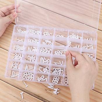 36 Blmeli Ayarl Plastik Organizer Kutu