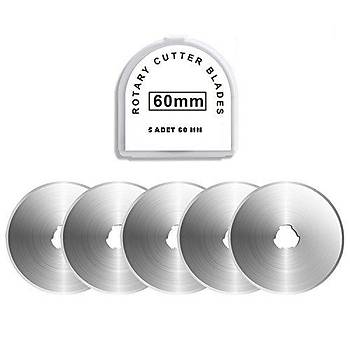 RS 60mm Yuvarlak Bak Rulet Disk Kuma Kesici Yedek Ba 5 Ad