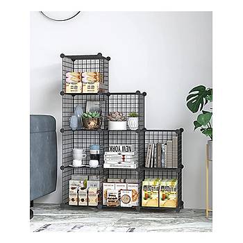9 Blmeli Metal ok Amal Raf Dolap Organizer