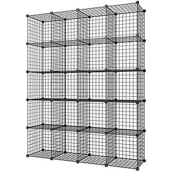 20 Blmeli ok Amal Metal Tel Dolap Organizer