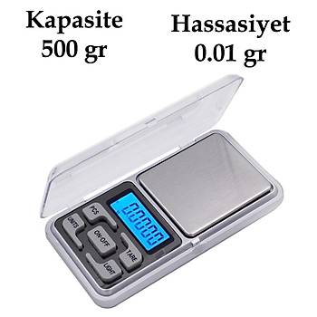 500gr 0.01 Hassas Elektronik Dijital Tanabilir Cep Terazisi
