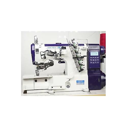 Jaktec Full Otomatik Ayak Kald�rmal� �plik Kesme Etek Re�me Diki� Makinesi
