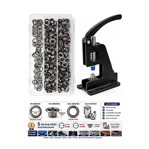 5 No Ku� G�z� �akma Makinesi Seti � Tulumba El Presi ve 120 Set Ku� G�z�