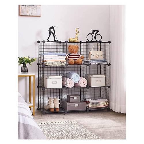 9 Blmeli Metal ok Amal Raf Dolap Organizer