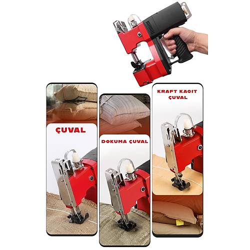 Elektrikli Portatif Hafif �uval A�z� Diki� Makinas� Seti � Ka��t Tohum Kuma� K�m�r �uval� Paketleme