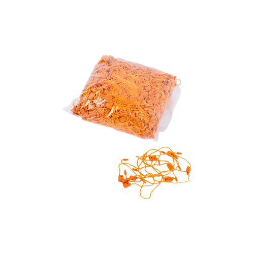 Turuncu Renk Kilitli Gemeli Etiket pi 1.000 Adet  Plastik Kart ve Fiyat Etiketi Balama pi