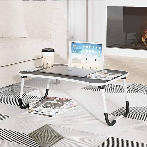 Tanabilir Katlanr Koltuk Yatak st Laptop Tablet alma Masas Ve Kahvalt Sehpas