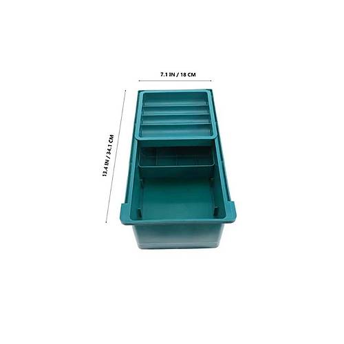 T�m Diki� Makinalar�na Uygun Rayl� 3 Katl� �ekmece Saklama Kutusu Aksesuar Organizer