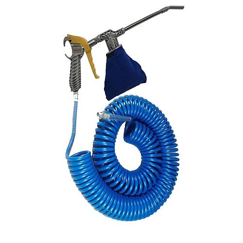 Kompresr 15 Metre Hava Hortumu ve fleme Toz Emme Tabancas Metal