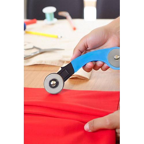 45 mm Rulet Dner Kuma Kesici  Patchwork, Krkyama, Kat ve Deri Kesim Arac + Yedek Bak