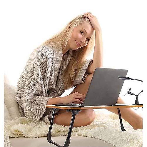 Yatak Koltuk �st� Katlanabilir Portatif Laptop Keyif Sehpas�