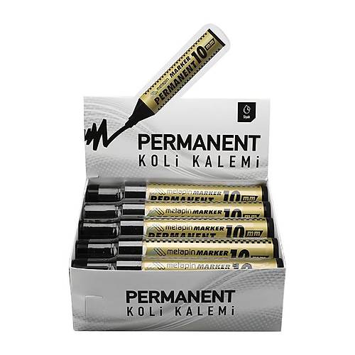 Metapin 10mm Permanent Koli Kalemi Siyah 10'lu