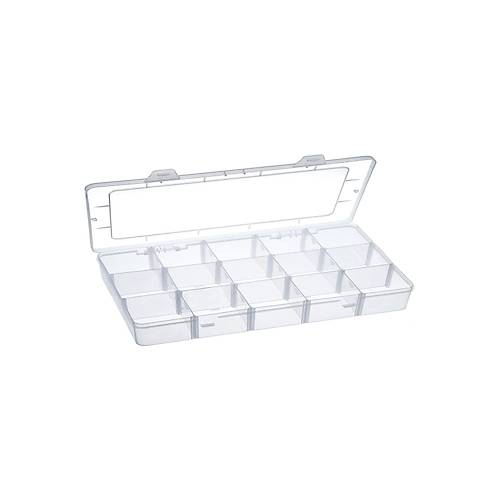 15 Blmeli Ayarlanabilir Organizer Plastik Kutu
