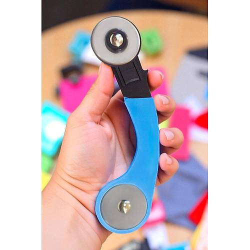 45 mm Rulet Dner Kuma Kesici  Patchwork, Krkyama, Kat ve Deri Kesim Arac + Yedek Bak