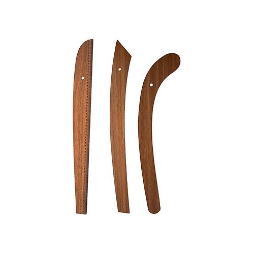 6 Par�a Set � 3�l� Modelist Riga Cetvel Seti, Modelist G�nyesi, Pistole Cetvel ve 150 cm Mezura