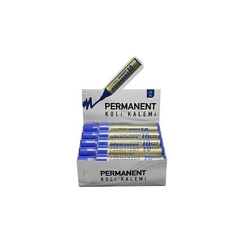 Metapin 10mm Permanent Koli Kalemi Mavi 10'lu
