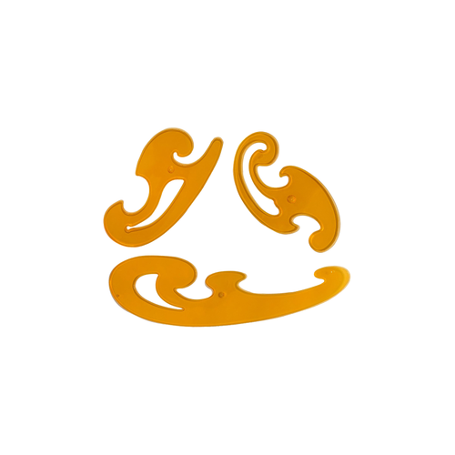 Kay�n Renk Frans�z 7 Par�a Modelist Kal�p �izim Seti � G�nye & Pistole / Pantolon, Ceket, Etek, Yaka