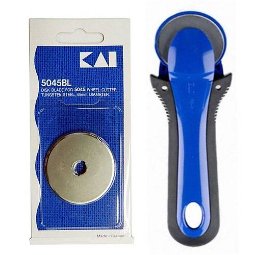 KA RS-45 Yuvarlak Bakl Kuma Deri Vinil PVC Kat Rulet Kesici ve 5045BL Yedek Ba