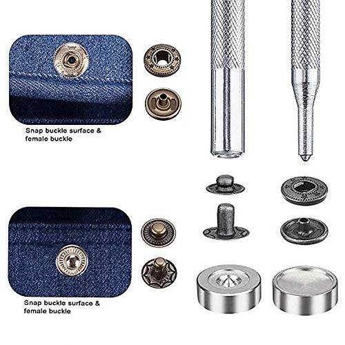 120 Set Kark Renkli 12.5 MM Metal t t ve Saklama Kutusu