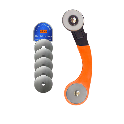 45mm RC-11 Rulet Kuma Deri Kat Kesici + 5 Yedek Dz Bak