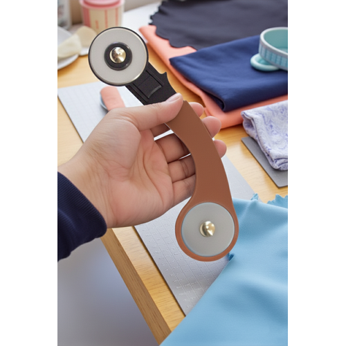 45mm Kuma Deri Kat Rulet Kesici Makas Mezura aretleme Kalemi Mandal Skc Cetvel Seti