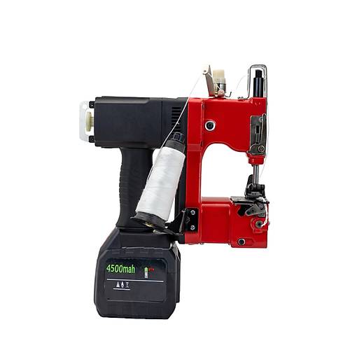 Y�ksek Kapasiteli �arjl� Ak�l� �uval A�z� Dikme Makinesi (4500 mAh)