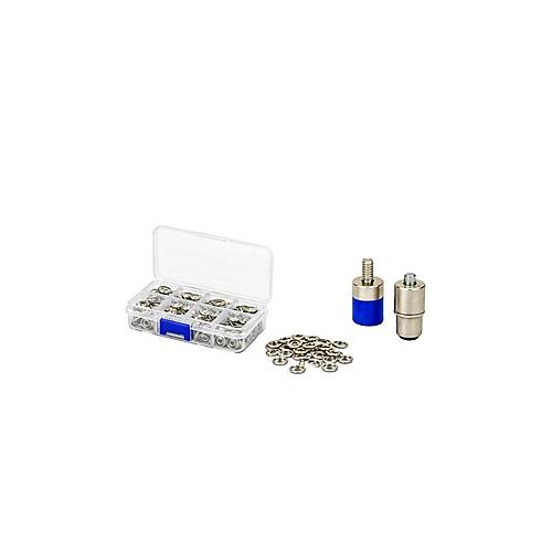 Portatif K���k Tulumba El Presi - 100 Adet 9,5 mm ��t��t ve Kal�p �ak�m Seti