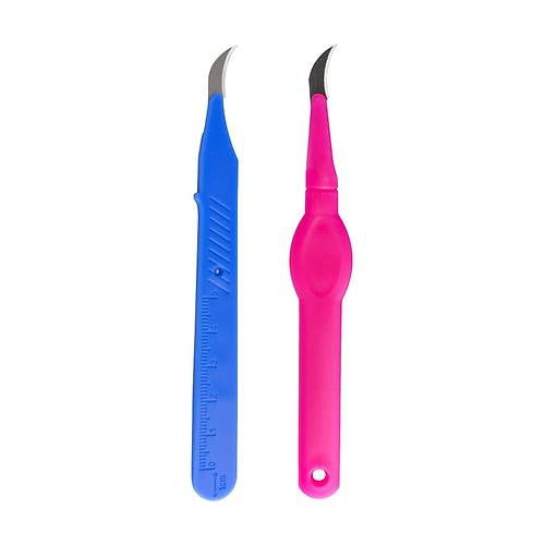 2'li Overlok Diki� S�k�c� ve �lik A��c� Set � Plastik Sapl�, Koruyucu K�l�fl�