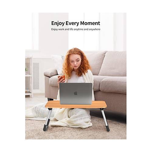 Laptop Sehpas Masas Katlanabilir Yatak Koltuk st Kahvalt Bilgisayar Sehpas