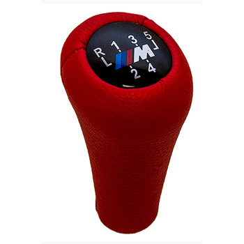 Vites Topuzu -BMW- -5 leri- Man.anz; (Krmz; Suni Deri) -///M- BA25111434524RD