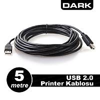 Dark DK-CB-USB2PRNL500 5 Mt. USB2.0 Yazıcı Kablosu
