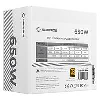 Everest Rampage Mate 650W 80+ Bronze Beyaz