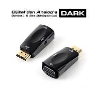 Dark DK-HD-AHDMIXVGA2 HDMI To VGA,Ses Analog Dn
