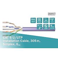 Digitus Cat6 Mor UTP Top Kablo Saf Bak�r (305m)