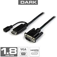 Dark HDMI Erkek To VGA Erkek evirici Kablo (1.8m)