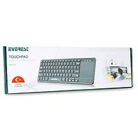 Everest EKW-155 Siyah ToucPad Mouse + Kblsz Klvye