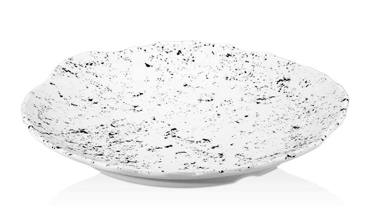 Kırçıl Desenli Sunum Tabak, Pastane Sunum Tabağı 18cm Çap